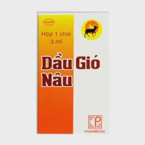 Dung dịch xoa bóp Dầu Gió Nâu Pharmedic trị cảm cúm, chóng mặt, say tàu xe (chai 3ml)