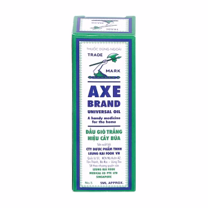 Dầu gió trắng hiệu cây búa Axe Brand trị cảm cúm, sổ mũi, chóng mặt, say tàu xe (Chai 5ml)