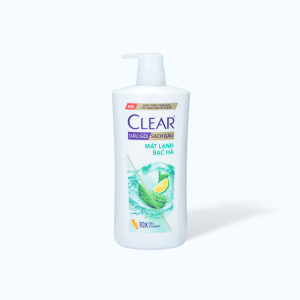 Dầu Gội CLEAR Bạc Hà Mát Lạnh Sạch Gàu (chai 880g)