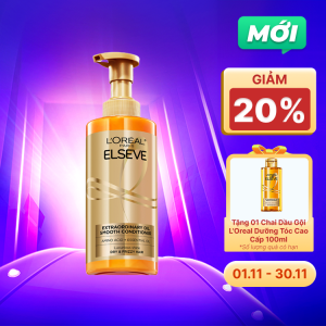 Dầu xả L'ORÉAL PARIS dưỡng tóc suôn mượt 440ml/chai