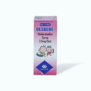 Siro Desbebe 2,5mg/5ml trị viêm mũi dị ứng, mày đay, ngứa (chai 60ml)