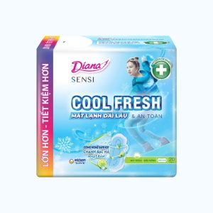 Băng vệ sinh siêu mỏng không cánh Diana Sensi Cool Fresh (Gói 20 miếng)