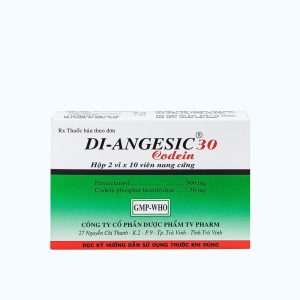 Viên nén Diangesic Codein 30mg điều trị các triệu chứng đau nhức (2 vỉ x 10 viên)