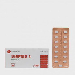 Viên nén Diaprid 4mg điều trị đái tháo đường không phụ thuộc insulin (type 2) (2 vỉ x 15 viên)