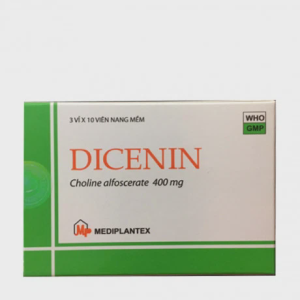 Viên nang Dicenin 400mg điều trị và phục hồi chức năng sau đột quỵ, chấn thương (3 vỉ x 10 viên)