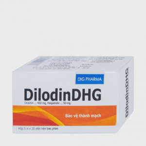Viên nén Dilodin DHG điều trị suy tĩnh mạch, trĩ cấp tính và mạn tính (5 vỉ x 10 viên)