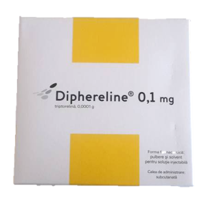 DIPHERELINE 0.1mg (Hộp 7 lọ bột + 7 ống dung môi)
