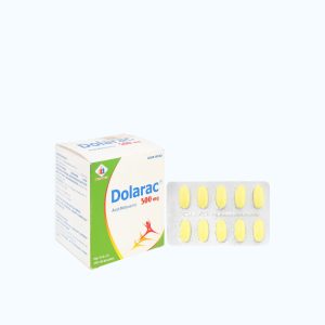 Viên nén Dolarac 500mg trị triệu chứng của viêm xương khớp, viêm khớp dạng thấp (10 vỉ x 10 viên)