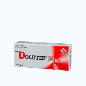 Viên nén Dolotin 20mg điều trị tăng cholesterol máu, giảm mỡ máu (1 vỉ x 10 viên)