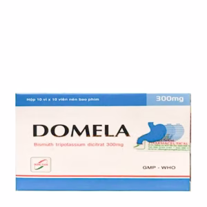 Viên nén bao phim Domela 300mg điều trị viêm loét dạ dày và tá tràng (10 vỉ x 10 viên)