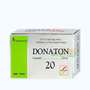 Donaton 20 điều trị rối loạn chức năng cương cứng dương vật (2 vỉ x 2 viên)