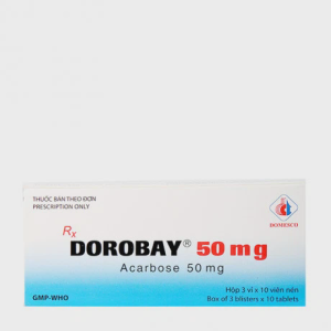 Viên nén Dorobay 50mg điều trị đái tháo đường không phụ thuộc insulin (type 2) (3 vỉ x 10 viên)