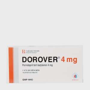 Viên nén Dorover 4mg điều trị tăng huyết áp, suy tim (1 vỉ x 30 viên)