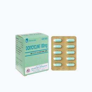 Viên nang Doxycycline 100mg Mekophar điều trị nhiễm khuẩn (10 vỉ x 10 Viên)