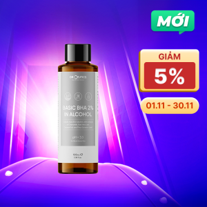 DrCeutics Dung Dịch Tẩy Da Chết Nền Cồn Basic BHA 2% In Alcohol 100ml/Chai
