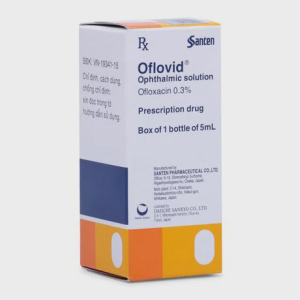 Thuốc nhỏ mắt Oflovid 5ml trị viêm bờ mi, viêm túi lệ, lẹo, viêm kết mạc, viêm sụn mi (chai 5ml)