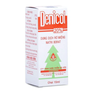 Dung Dịch Rơ Miệng DENICOL 20% Vệ Sinh Răng, Lưỡi, Miệng (15ml)