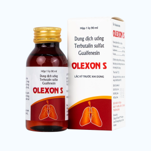 Dung dịch uống Terbutalin sulfat Guaifenesin OLEXON S Hà Nam (Hộp 90ml)
