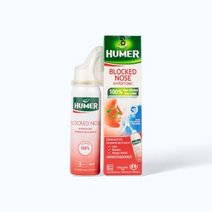 Dung dịch xịt mũi HUMER Blocked Nose hỗ trợ giảm cảm lạnh, viêm xoang, viêm mũi dị ứng (50ml)