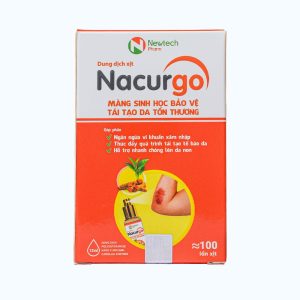 Dung dịch xịt NACURGO tạo màng sinh học bảo vệ tái tạo da tổn thương (Hộp 12ml)