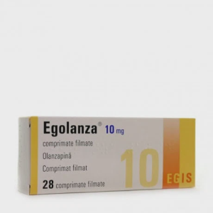 Viên nén bao phim Egolanza 10mg điều trị tâm thần phân liệt, rối loạn lưỡng cực (4 vỉ x 7 viên)