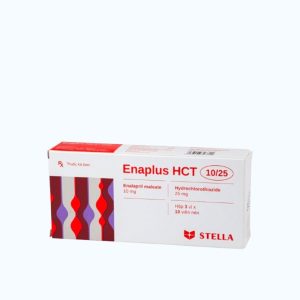 Viên nén Enaplus HCT Tab 10mg /25mg điều trị tăng huyết áp (3 vỉ x 10 viên)