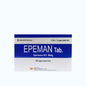 Viên nén bao đường Epeman 50mg cải thiện các triệu chứng tăng trương lực cơ (10 vỉ x 10 viên)