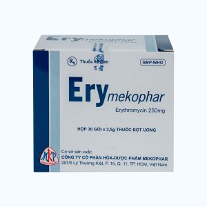 Thuốc bột uống Erymekophar 250mg điều trị nhiễm khuẩn đường hô hấp (hộp 30 gói)