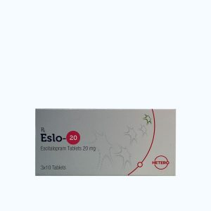 Viên nén bao phim Eslo 20mg điều trị trầm cảm, rối loạn lo âu và hoảng sợ (3 vỉ x 10 viên)