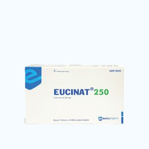 Viên nén Eucinat 250mg kháng sinh điều trị nhiễm khuẩn (1 vỉ x 10 viên)