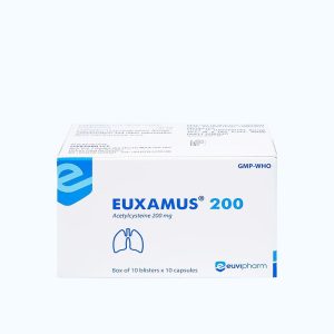 Viên nang cứng Euxamus 200 giảm ho, tiêu nhầy (10 vỉ x10 viên)