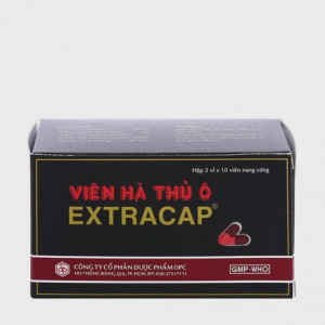 Viên nang Extracap - Hà Thủ Ô Đỏ hỗ trợ giảm khô và rụng tóc, tóc bạc sớm (5 vỉ x 10 viên)