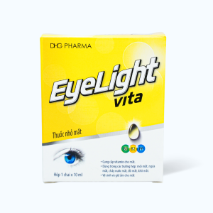 Thuốc nhỏ mắt Eyelight vita cung cấp độ ẩm và dưỡng chất cho mắt, ngừa các bệnh về mắt (chai 10ml)