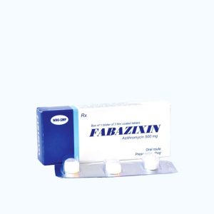Viên nén Fabazixin 500mg kháng khuẩn, viêm họng, viêm amidan (1 vỉ x 3 viên)