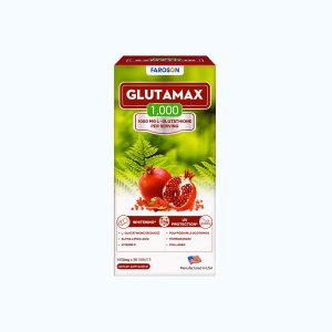 Viên uống Faroson Glutamax 1000 giúp làm tăng độ đàn hồi cho da, giảm lão hóa da (30 Viên)
