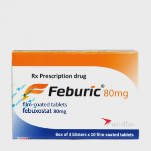 Viên nén Feburic 80mg trị tăng acid uric huyết (3 vỉ x 10 viên)