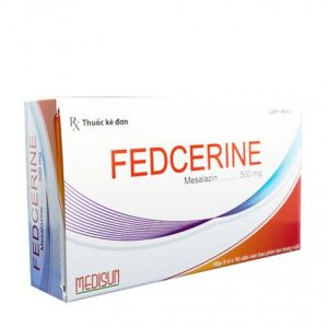 Viên bao tan ở ruột FEDCERINE 500MG điều trị viêm loét đại trực tràng (3 vỉ x 10 viên)