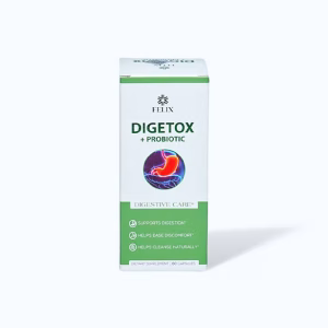Viên uống Felix Digetox Probiotic hỗ trợ tiêu hóa (Hộp 60 viên)