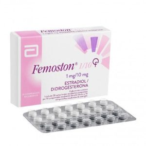 Viên nén bao đường Femoston 1/10mg điều trị thiếu hụt nội tiết tố nữ estrogen (1 vỉ x 28 viên)