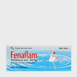 Viên nén Fenaflam 25mg trị viêm và giảm đau khớp, đau do chấn thương, đau bụng kinh (2 vỉ X 10 viên)