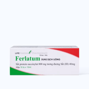 Dung dịch uống Ferlatum 800mg bổ sung sắt, bổ máu (10 chai x 15ml)