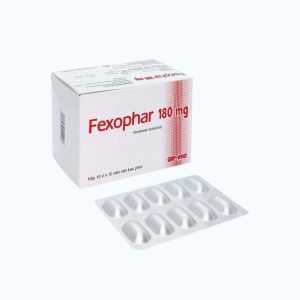 Viên nén Fexophar 180mg trị viêm mũi dị ứng, mày đay (10 vỉ x 10 viên)