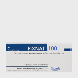 Viên nén Fixnat 100mg kháng sinh điều trị nhiễm khuẩn (3 vỉ x 10 viên)
