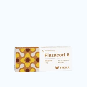 Viên nén Flazacort 6mg Stella kháng viêm, điều trị viêm thấp khớp, chống dị ứng (2 vỉ X10 viên)