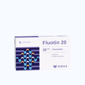 Thuốc Fluotin 20 Stella điều trị trầm cảm, rối loạn xung lực cưỡng bức ám ảnh (2 vỉ x 10 viên)