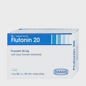Viên nang Flutonin Hasan 20mg trị trầm cảm, chứng hoảng sợ và ám ảnh - cưỡng bức (5 vỉ x 10 viên)