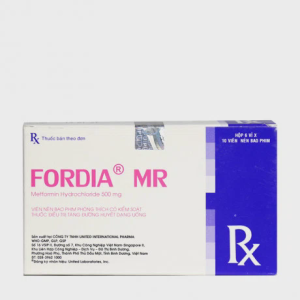 Viên nén Fordia MR 500mg điều trị đái tháo đường type 2 (6 vỉ x 10 viên)