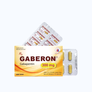 Viên nang Gaberon 300mg - Domesco trị động kinh, viêm dây thần kinh (5 vỉ x 10 viên)