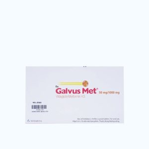 Viên nén Galvus Met 50mg/1000mg điều trị đái tháo đường type 2 (6 vỉ x 10 viên)