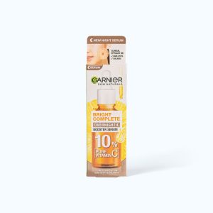Serum GARNIER Bright Complete Pure Vitamin C Tăng Cường Sáng Da, Mờ Thâm (Chai 30ml)
